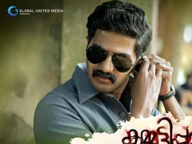 Dulquer Salmaan on the poster of Malayalam action-drama Kammati Paadam. Dulquer Salmaan on the poster of Malayalam action-drama Kammati Paadam.