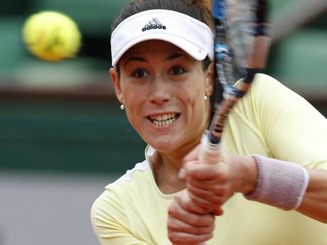 Spain's Garbine Muguruza returns the ball to Russia's Svetlana Kuznetsova during their fourth round match. (AP Photo) Spain's Garbine Muguruza returns the ball to Russia's Svetlana Kuznetsova during their fourth round match. (AP Photo)