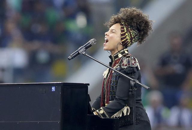 Alicia Keys performs prior to the Champions League final match. (AP Photo) Alicia Keys performs prior to the Champions League final match. (AP Photo)