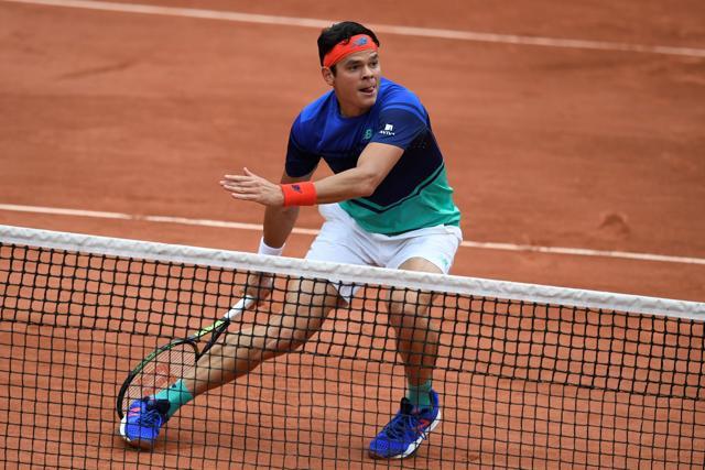 Raonic was bothered by a left hip injury he suffered in the previous round. (AFP) Raonic was bothered by a left hip injury he suffered in the previous round. (AFP)