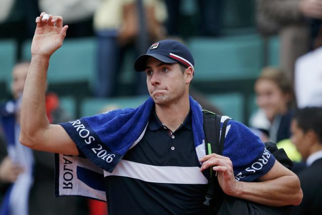 Isner was undone by his 57 unforced errors. (REUTERS) Isner was undone by his 57 unforced errors. (REUTERS)