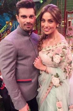 Bipasha Basu and Karan Singh Grover on The Kapil Sharma Show. (Instagram)
