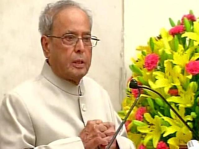 President Pranab Mukherjee at an event in Rashtrapati Bhavan. (ANI Photo) President Pranab Mukherjee at an event in Rashtrapati Bhavan. (ANI Photo)