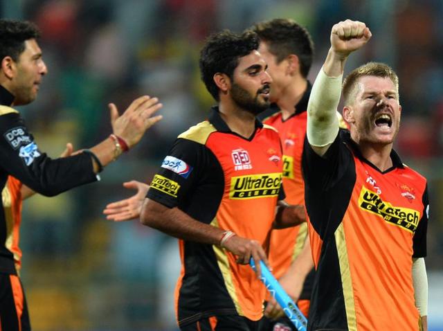 Warner was the leading run-getter for Sunrisers with 843 runs in the competition at an average of 60.57, including nine 50-plus innings. (PTI) Warner was the leading run-getter for Sunrisers with 843 runs in the competition at an average of 60.57, including nine 50-plus innings. (PTI)