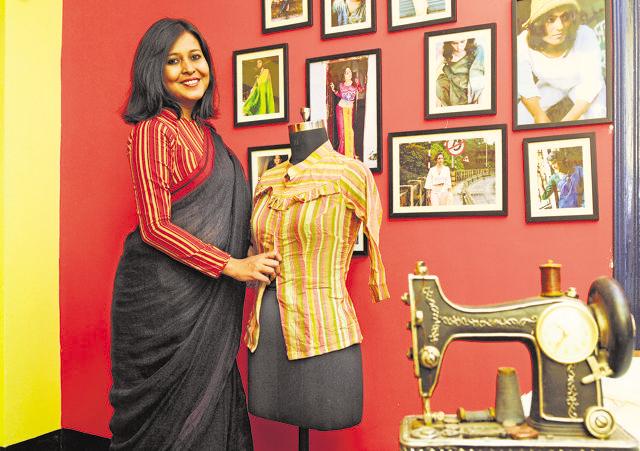 Costume designer Suchismita Dasgupta at her Kolkata office on December 30, 2015. (Photo by Samir Jana/ Hindustan Times)
