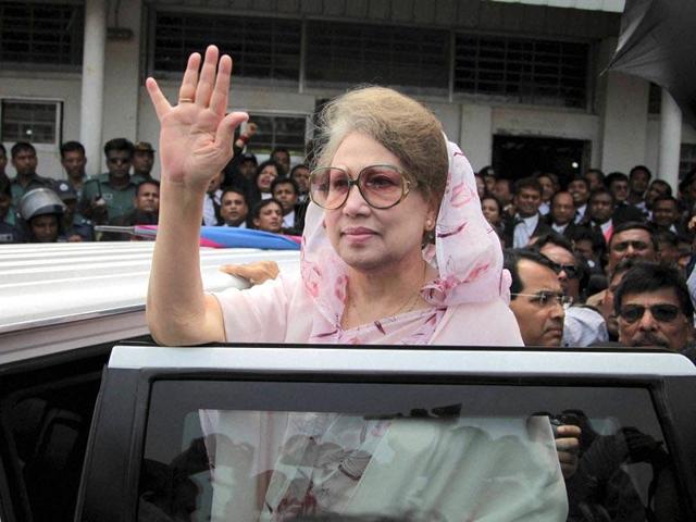 Fresh charges were pressed against Bangladesh Nationalist Party leader Khaleda Zia and 26 others in two arson cases that took place in Dhaka in February and March last year. (AP Photo) Fresh charges were pressed against Bangladesh Nationalist Party leader Khaleda Zia and 26 others in two arson cases that took place in Dhaka in February and March last year. (AP Photo)