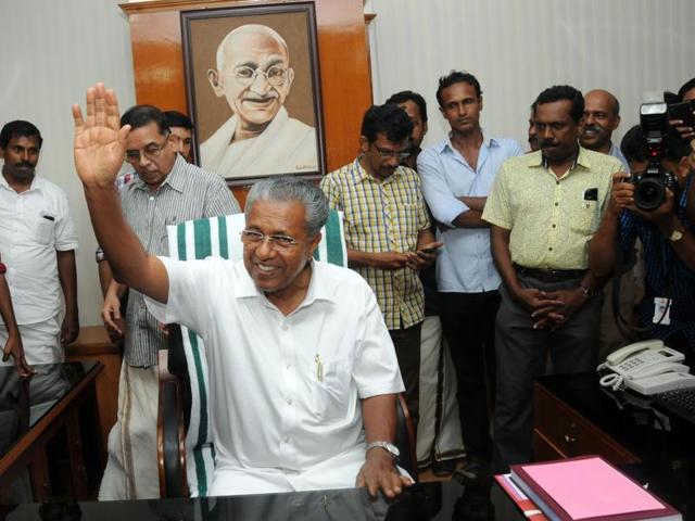 Can red flags be tamed to help investors? LDF workers celebrate their win in Kerala’s assembly elections (Hindustan Times) Can red flags be tamed to help investors? LDF workers celebrate their win in Kerala’s assembly elections (Hindustan Times)