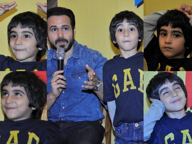 Bollywood actor Emraan Hashmi launched his book `The Kiss of Life: How a Superhero and My Son Defeated Cancer` in Mumbai, on May 30, 2016. The book authored by Emraan Hashmi and Bilal Siddiqi, is about how Emran`s son defeated cancer. His wife Parveen Shahani and son Ayaan were also present at the launch. Wonder what the six-year-old could be thinking about? We play the guessing game decoding different moods of Ayaan.