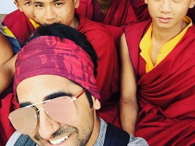 And that’s how Ayushmann Khuranna is enjoying his holidays in Sikkim. (Instagram)