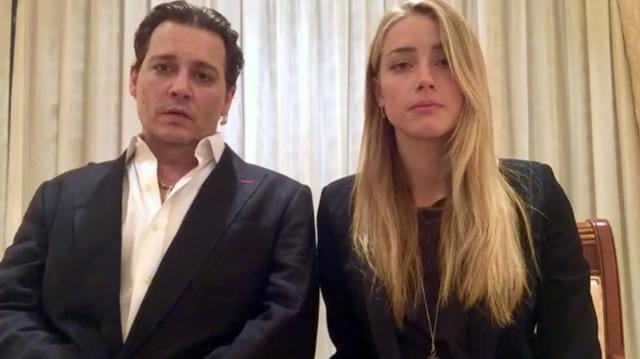 In this file image made from video released by the Australian Government Department of Agriculture and Water Resources on April 18, 2016, actor Johnny Depp and his wife, Amber Heard speak in a videotaped apology played during a hearing at the Southport Magistrates Court on Queensland state's Gold Coast. (AP) In this file image made from video released by the Australian Government Department of Agriculture and Water Resources on April 18, 2016, actor Johnny Depp and his wife, Amber Heard speak in a videotaped apology played during a hearing at the Southport Magistrates Court on Queensland state's Gold Coast. (AP)