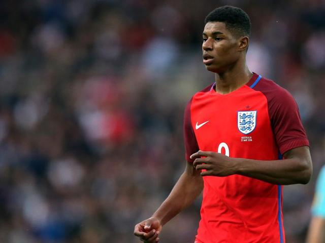 Rashford, 18, scored within three minutes of his England debut in Friday’s 2-1 win over Australia. (Reuters) Rashford, 18, scored within three minutes of his England debut in Friday’s 2-1 win over Australia. (Reuters)