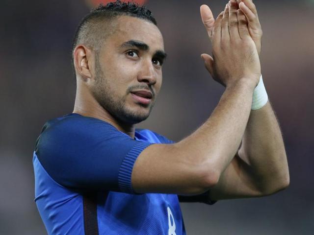 France's Dimitri Payet applauds to supporters after scoring the third goal during a friendly match.. (AP Photo) France's Dimitri Payet applauds to supporters after scoring the third goal during a friendly match.. (AP Photo)