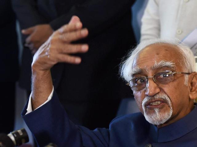 Vice-President Hamid Ansari condemned the string of assaults on Africans in India as “despicable,” saying they are “our guests” and should be looked after in the wake of “violation of law and order”. (PTI Photo)