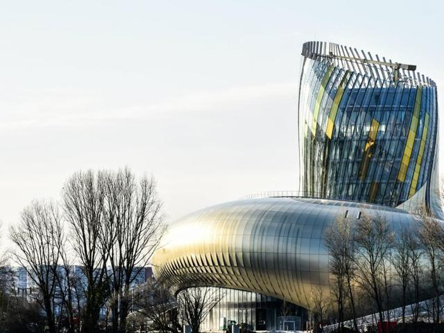 Spanning 13,350 square meters over 10 levels, the museum pays tribute to the region’s rich and storied wine heritage, with exhibits, tastings, art work, concerts, screening and dining spaces. Take a peek. Designed by Parisian agency XTU, the museum’s elegant curves are meant to evoke the shape of wine swirling in a glass, the coiled movement of a grapevine, and the ebb and flow of the Garonne river. (AFP)