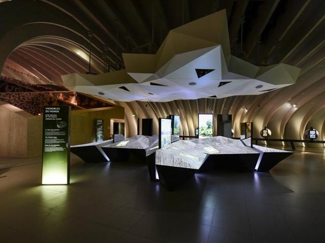 The terroir table is an interactive activity station that showcases 50 winemakers from 10 wine regions around the world who share their winemaking secrets. (AFP)