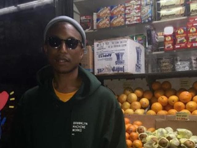 Singer Pharell Williams enjoys his time in New York. (Instagram)