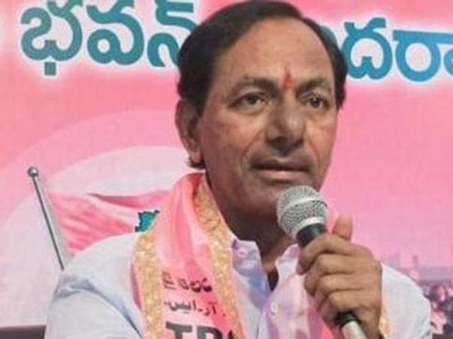 In this file photo, TRS president and Telangana chief minister K Chandrashekar Rao can be seen addressing the media. His government completes two years in office on Thursday. (PTI) In this file photo, TRS president and Telangana chief minister K Chandrashekar Rao can be seen addressing the media. His government completes two years in office on Thursday. (PTI)