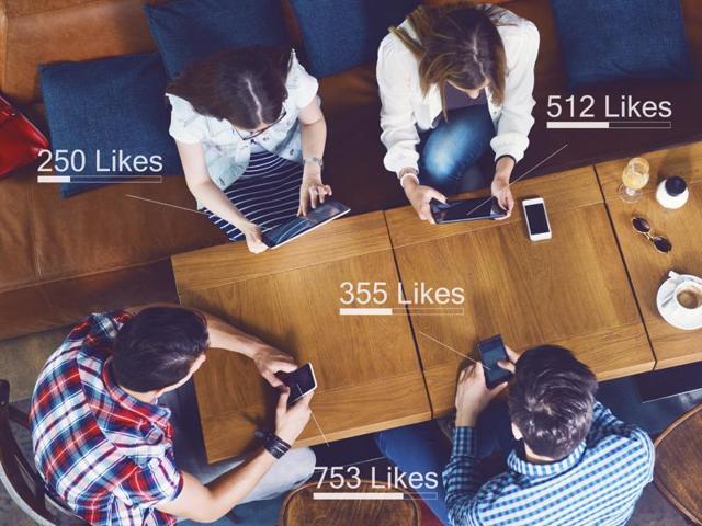 A new study has found that when teenagers see large numbers of “likes” on their own photos on social networks, the same areas of the brain are activated as those related to addiction. (Istock) A new study has found that when teenagers see large numbers of “likes” on their own photos on social networks, the same areas of the brain are activated as those related to addiction. (Istock)