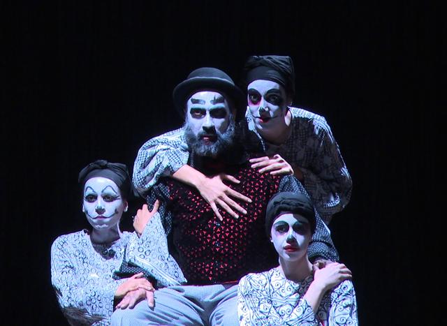 The cast of What’s Done in Done, Rajat Kapoor’s clown version of Macbeth