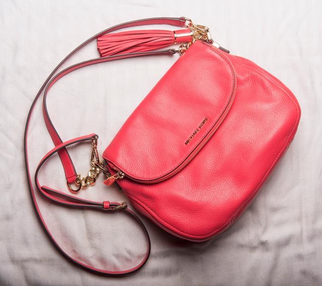 A Michael Kors sling from Seth’s closet (Photo: Aalok Soni/HT)