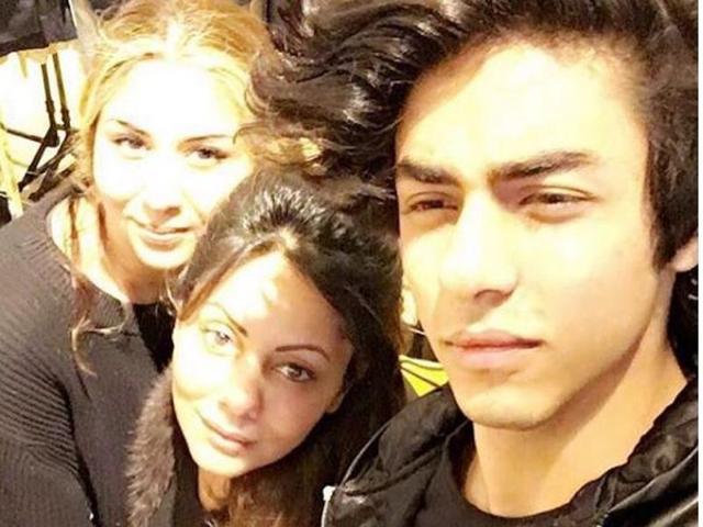 Shah Rukh Khan’s son Aryan with his mom Gauri. The two are off to a shopping spree, Aryan’s post reveals. (Instagram)