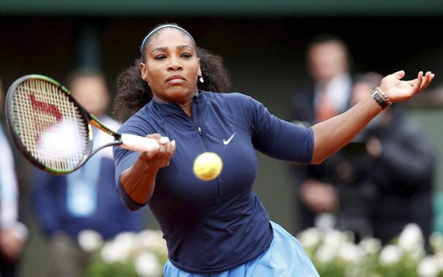 Serena Williams returns the ball to Ukraine's Elina Svitolina during their fourth round match of the French Open tennis tournament at the Roland Garros stadium. (AP Photo) Serena Williams returns the ball to Ukraine's Elina Svitolina during their fourth round match of the French Open tennis tournament at the Roland Garros stadium. (AP Photo)