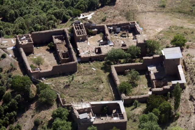 In this photograph taken from a Pakistani army helicopter on May 20, 2016, empty houses whose roofs have been removed by the army during an operation are seen in the South Waziristan tribal district on Pakistan's border with Afghanistan. (AFP) In this photograph taken from a Pakistani army helicopter on May 20, 2016, empty houses whose roofs have been removed by the army during an operation are seen in the South Waziristan tribal district on Pakistan's border with Afghanistan. (AFP)
