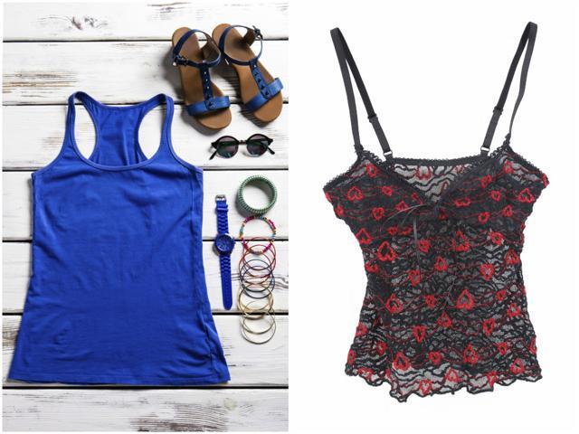 Breathable tanks or camis featuring wicking material work well on a hot day. (iStock) Breathable tanks or camis featuring wicking material work well on a hot day. (iStock)