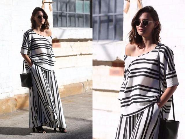 Black and white stripes are bold enough to make a statement all on their own — no rainbow colours required. (Pinterest) Black and white stripes are bold enough to make a statement all on their own — no rainbow colours required. (Pinterest)