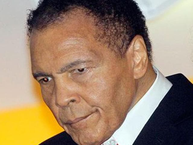 Boxing great Muhammad Ali is hospitalised in the Phoenix area, two people familiar with his condition said.(AP File Photo)