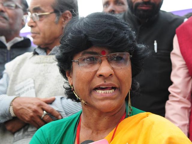 Karnawat was sentenced to five years in jail by Mandla district court in 2013 in a corruption case. At present she is on bail granted by MP high court. (Mujeeb Faruqui/HT file) Karnawat was sentenced to five years in jail by Mandla district court in 2013 in a corruption case. At present she is on bail granted by MP high court. (Mujeeb Faruqui/HT file)
