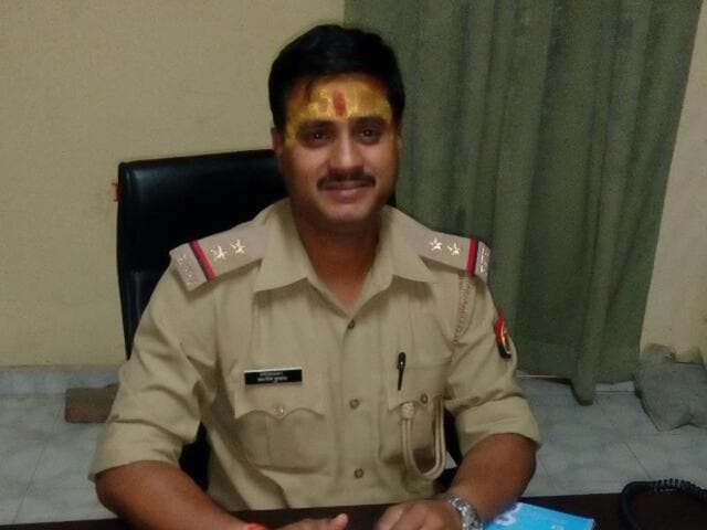 Mathura: Fire after clashes between the police and the encroachers(PTI) Mathura: Fire after clashes between the police and the encroachers(PTI)