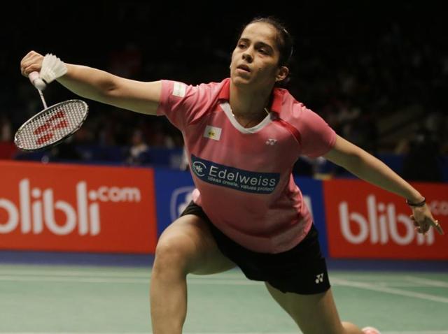 Saina Nehwal plays against Spain's Carolina Marin during the quarterfinals women's single match at the Indonesia Open badminton tournament at Istora stadium in Jakarta, Indonesia. (AP Photo) Saina Nehwal plays against Spain's Carolina Marin during the quarterfinals women's single match at the Indonesia Open badminton tournament at Istora stadium in Jakarta, Indonesia. (AP Photo)
