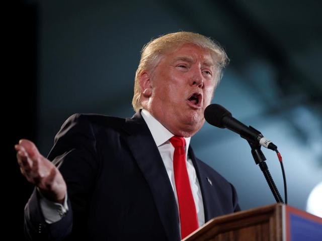 US Republican presidential candidate Donald Trump speaks at a campaign rally in San Jose, California, US. (Reuters) US Republican presidential candidate Donald Trump speaks at a campaign rally in San Jose, California, US. (Reuters)
