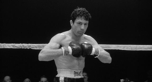 Robert De Niro in Raging Bull. Robert De Niro in Raging Bull.