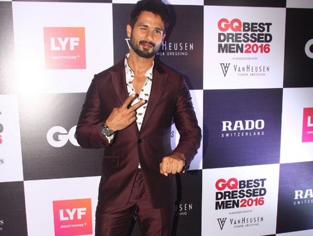 Actor Shahid Kapoor at the GQ best dressed bash.
