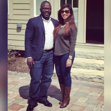 Yaw Kwakye with his Indian wife Sharmeen Yaw Kwakye with his Indian wife Sharmeen