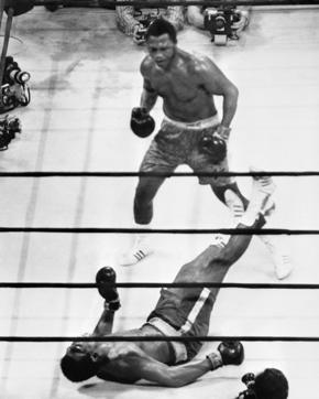 A picture taken on March 8, 1971 shows US heavyweight boxing champion Joe Frazier (background) keeping his title at the end of the fight called the "match of the century" against his compatriot Muhammad Ali at the Madison Square Garden, in New York. (AFP) A picture taken on March 8, 1971 shows US heavyweight boxing champion Joe Frazier (background) keeping his title at the end of the fight called the "match of the century" against his compatriot Muhammad Ali at the Madison Square Garden, in New York. (AFP)