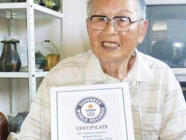 96 Year Old Japanese Man Becomes World S Oldest College Graduate Hindustan Times