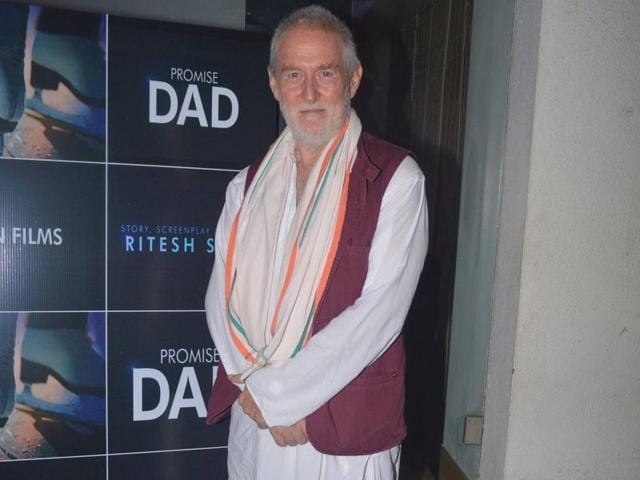 Bollywood actor Tom Alter during the trailer launch of international film Promise Dad. (Photo: Prodip Guha/HT) 