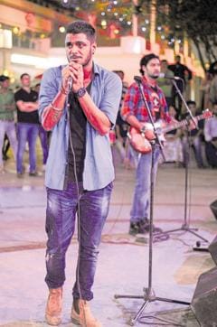 Members of the Zehan band perform at the Friday Jam. (Parveen Kumar/HT Photo) Members of the Zehan band perform at the Friday Jam. (Parveen Kumar/HT Photo)