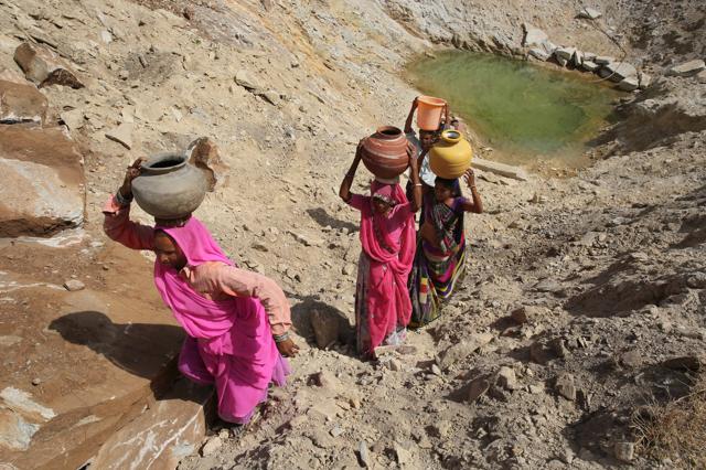 Over a span of 11 years, Piplantri has turned into an ideal village, an oasis in the otherwise barren Rajasthan.(Himanshu Vyas/ HT Photo)