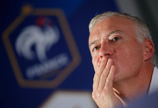 France's national football team coach Didier Deschamps attends a news conference at the Saint-Symphorien stadium in Metz, France. (Reuters Photo) France's national football team coach Didier Deschamps attends a news conference at the Saint-Symphorien stadium in Metz, France. (Reuters Photo)
