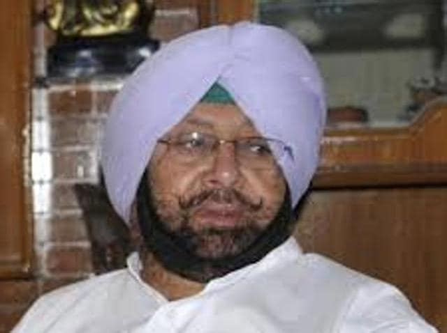 Punjab Pradesh Congress Committee (PPCC) president and Lok Sabha member from Amritsar Capt Amarinder Singh(HT File Photo)