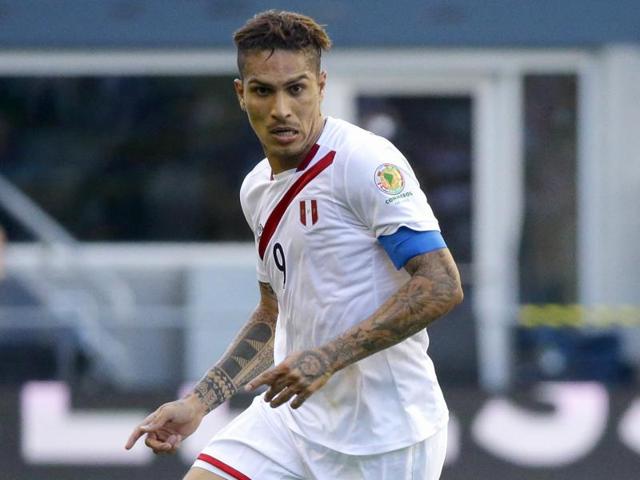 Paolo Guerrero heads in the winner for Peru. (AFP) Paolo Guerrero heads in the winner for Peru. (AFP)