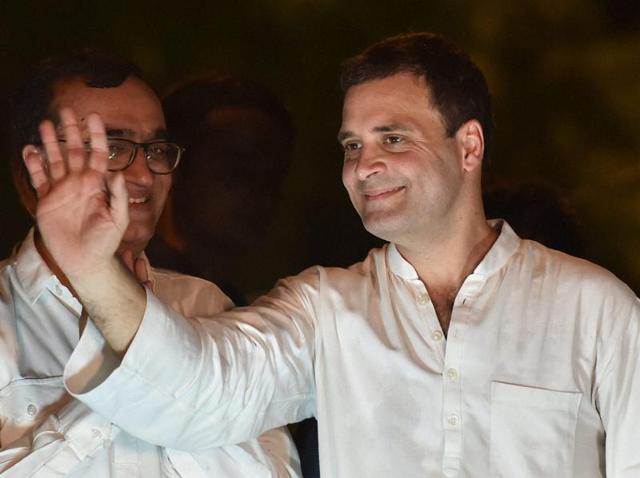 Congress vice-president Rahul Gandhi waves to the party workers during a protest demonstration in Delhi. (PTI File Photo) Congress vice-president Rahul Gandhi waves to the party workers during a protest demonstration in Delhi. (PTI File Photo)