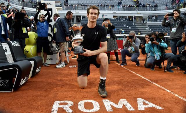 In Rome, Murray attacked Djokovic’s second serve and protected his own second delivery well to record a morale-boosting win over the Serb. (AFP) In Rome, Murray attacked Djokovic’s second serve and protected his own second delivery well to record a morale-boosting win over the Serb. (AFP)