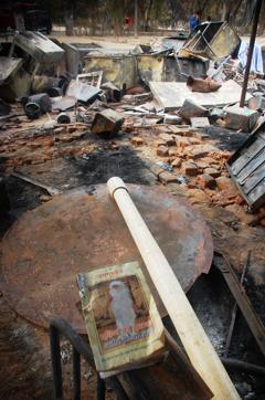 In the debris, slogans advocating their ideologies were found. (Antram/HT Photo)
