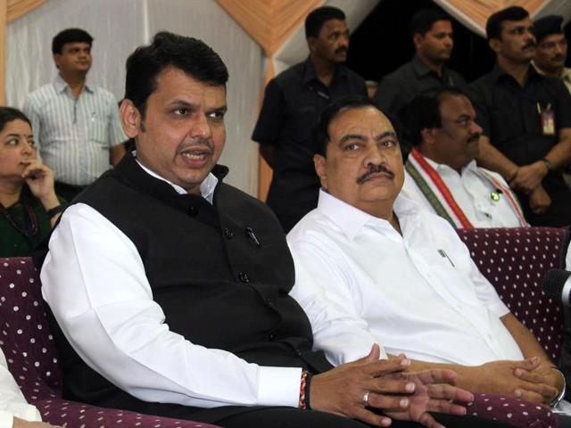 Mumbai, India - 04 June. 2016: Former Maharashtra revenue minister Eknath Khadse, in Mumbai, on June 4, 2016. (Bhushan Koyande/HT) Mumbai, India - 04 June. 2016: Former Maharashtra revenue minister Eknath Khadse, in Mumbai, on June 4, 2016. (Bhushan Koyande/HT)