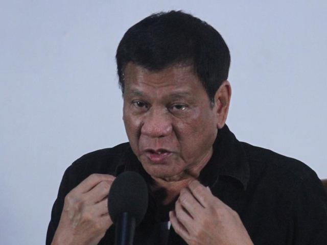 President-elect, Rodrigo Duterte speaks during a news conference in Davao city in southern Philippines.(REUTERS)